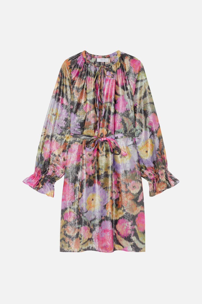 Shelton Polaroid Dress - Multi Charcoal