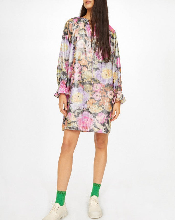 Shelton Polaroid Dress - Multi Charcoal