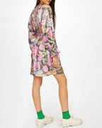 Shelton Polaroid Dress - Multi Charcoal