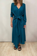 Robe Sofia Crepe Cobalt - Sophie And Lucie - The Bradery