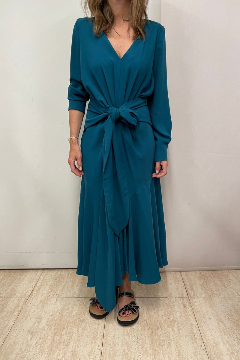 Robe Sofia Crepe Cobalt - Sophie And Lucie - The Bradery