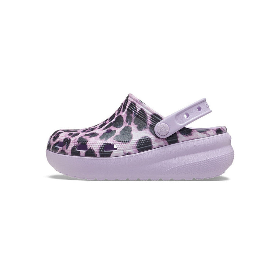 Classic Animal Print Cutie Clogs - Purple