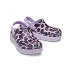 Classic Animal Print Cutie Clogs - Purple
