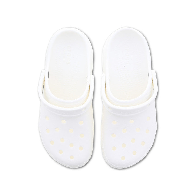 Classic Platform Clogs - White
