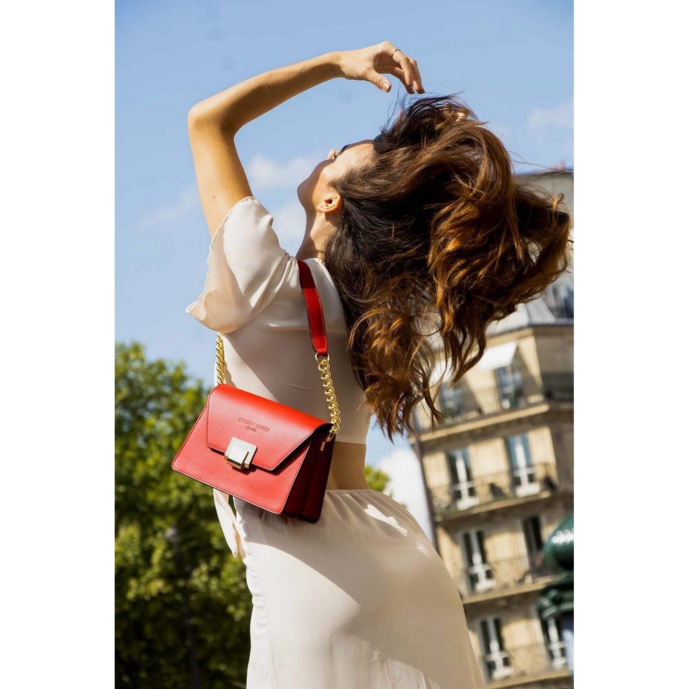 Sac A Bandouliere Ava - Rouge - Christian Laurier - The Bradery