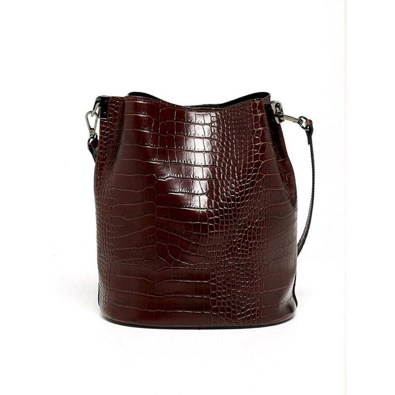 Bruna Cacao Shoulder Bag 26.5X23X16 - Maison Heritage - The Bradery