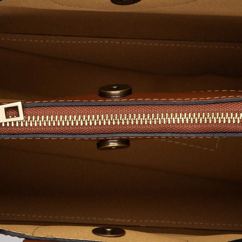 Sac A Bandouliere Dalia Camel - Femme - Maison Heritage - The Bradery