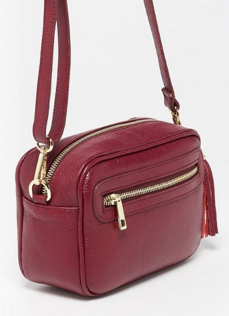 Gaby Shoulder Bag - Burgundy - Maison Heritage - The Bradery