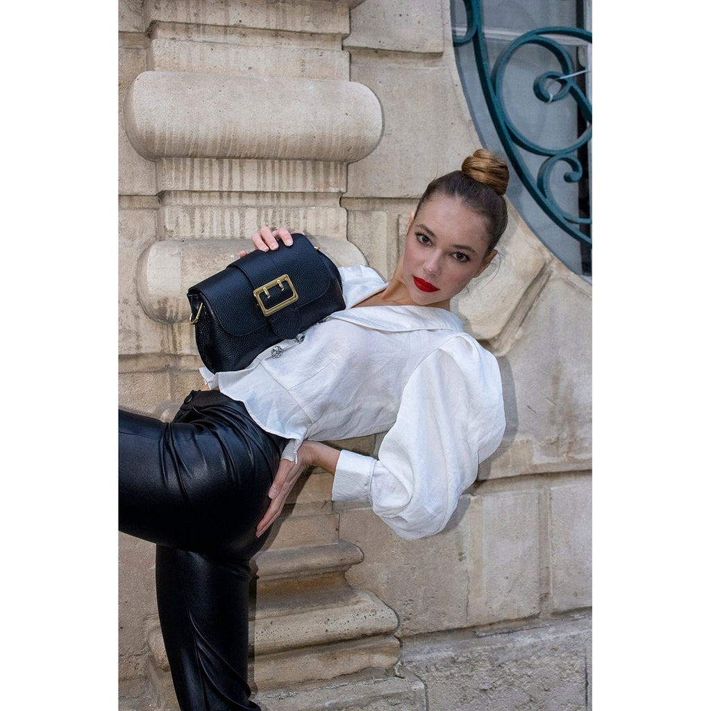 Bolso de hombro Irine - Negro - Victor & Hugo -La Bradery