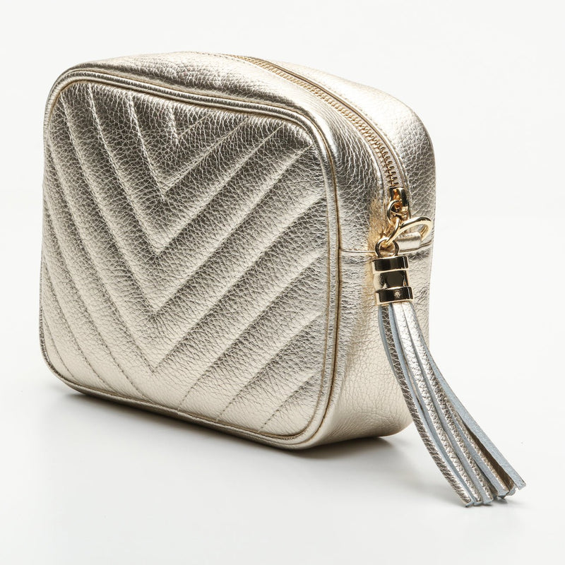 Sac À Bandoulière Nat - Doré Métallique - Victor & Hugo - The Bradery