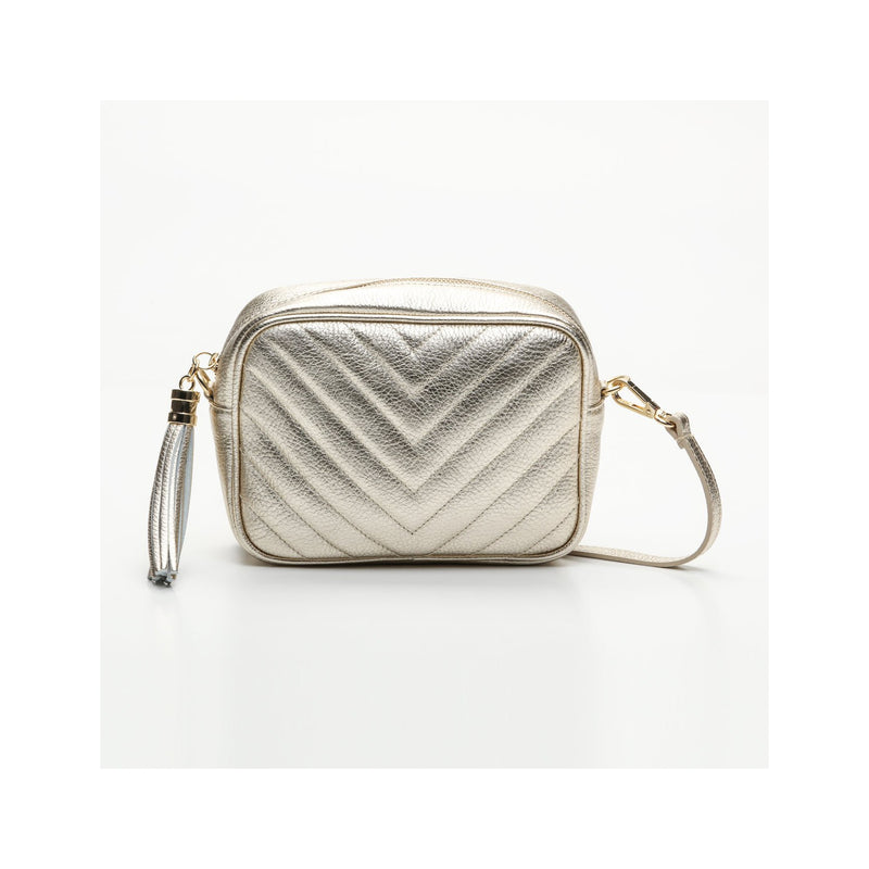 Sac À Bandoulière Nat - Doré Métallique - Victor & Hugo - The Bradery