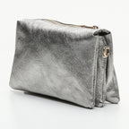 Bolso Bandolera Perla - Plata - Victor & Hugo -La Bradery