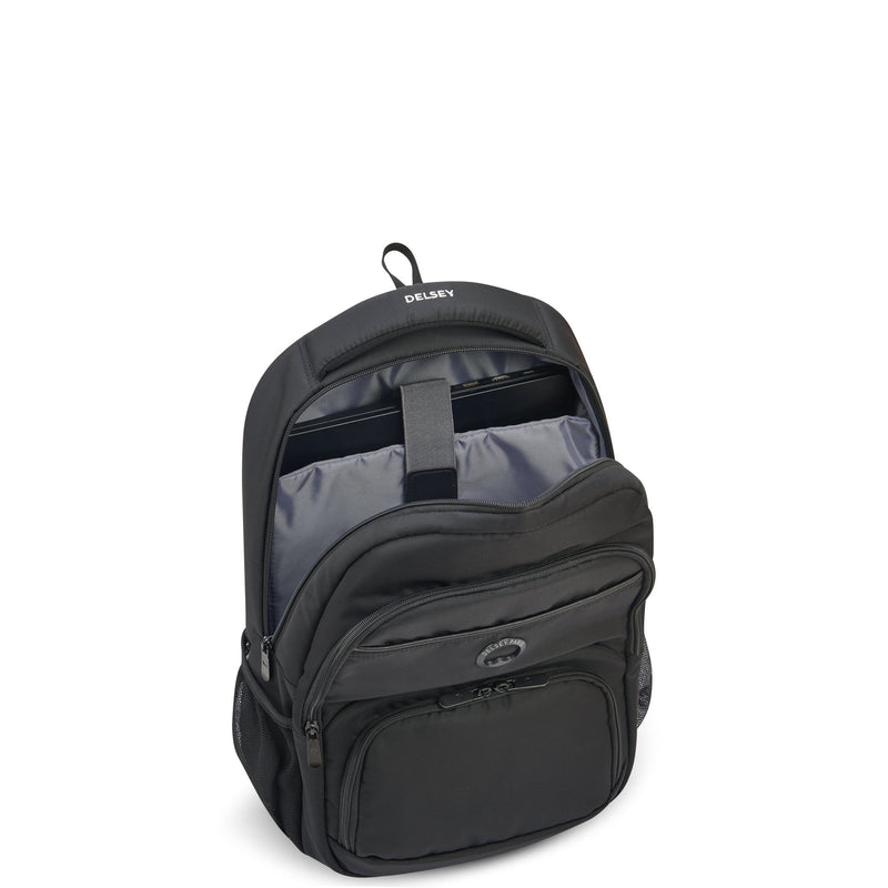 2 Compartment Backpack - Element Backpacks Aviator - Black - Delsey Paris - The Bradery