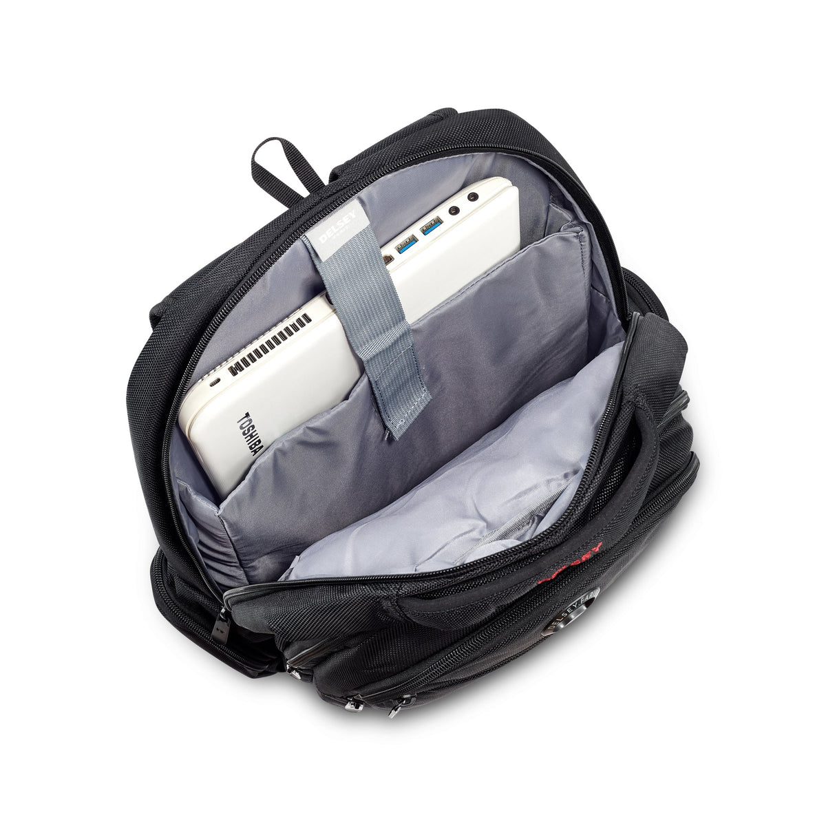 Sac À Dos 2 Compartiments - Elements Backpacks Flier - Noir - Delsey Paris - The Bradery