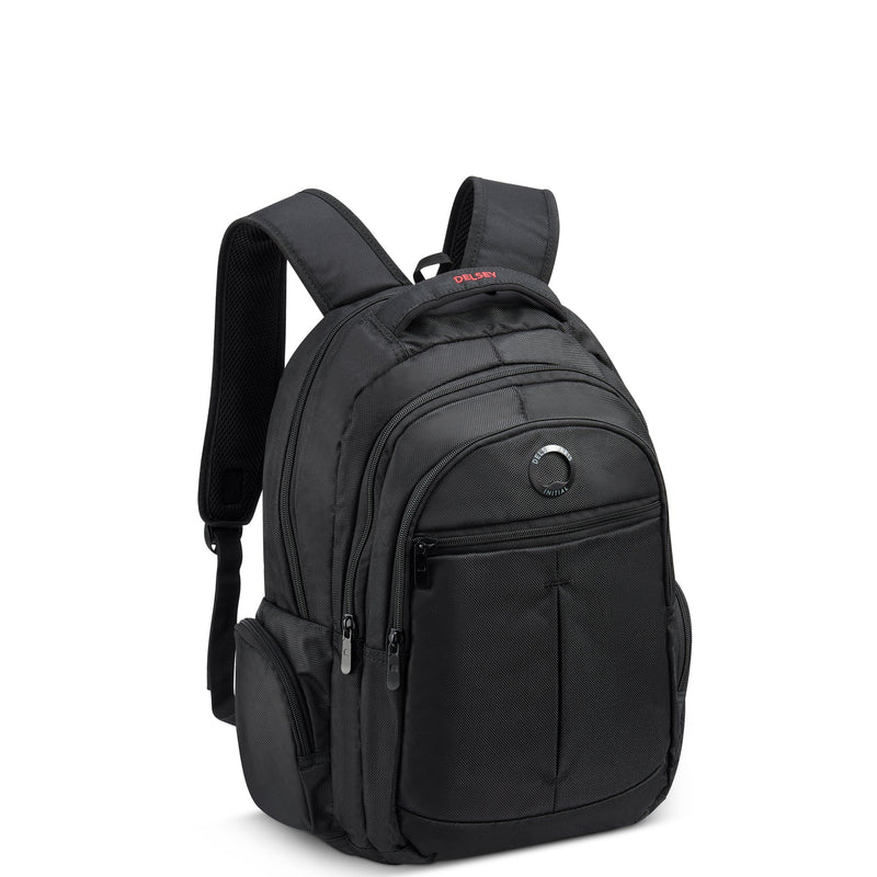 2 Compartment Backpack - Elements Backpacks Flier - Black - Delsey Paris - The Bradery