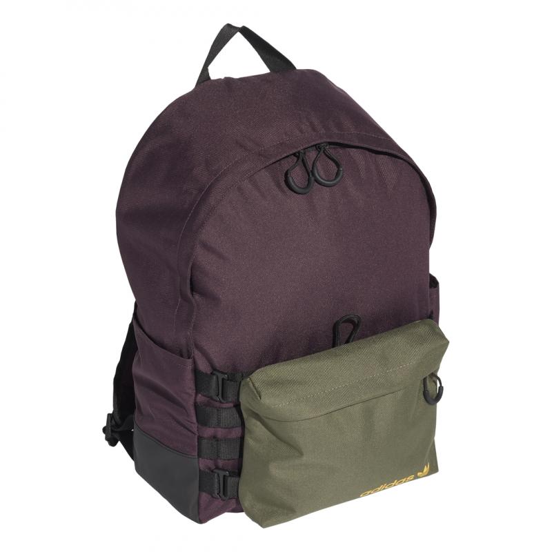 Adidas Originals Premium Essentials Modular Backpack - Burgundy - Unisex - Adidas - The Bradery