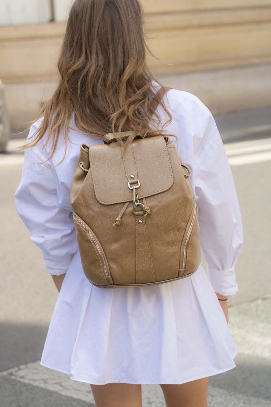 Mochila Lauren - Beige - Victor & Hugo -La Bradery