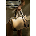 Handbag Armel - Beige and Black - Christian Laurier - The Bradery
