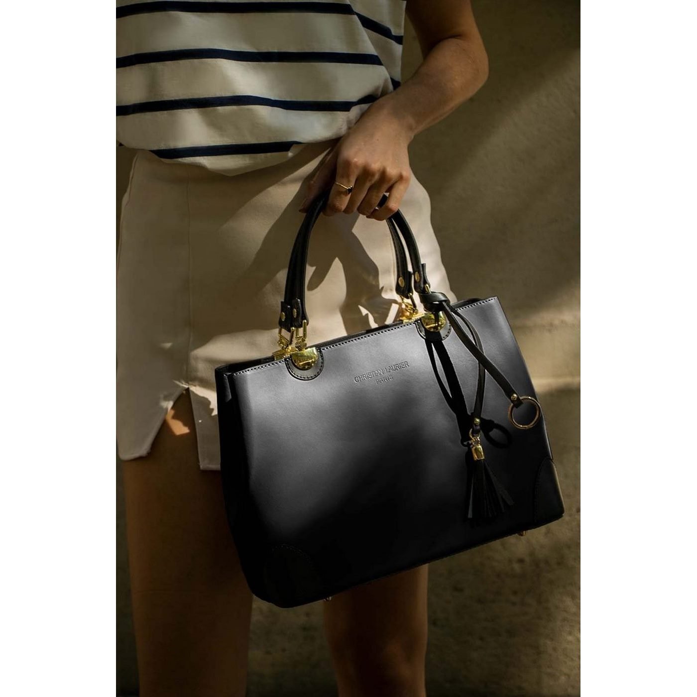 Sac A Main Armel - Noir - Christian Laurier - The Bradery