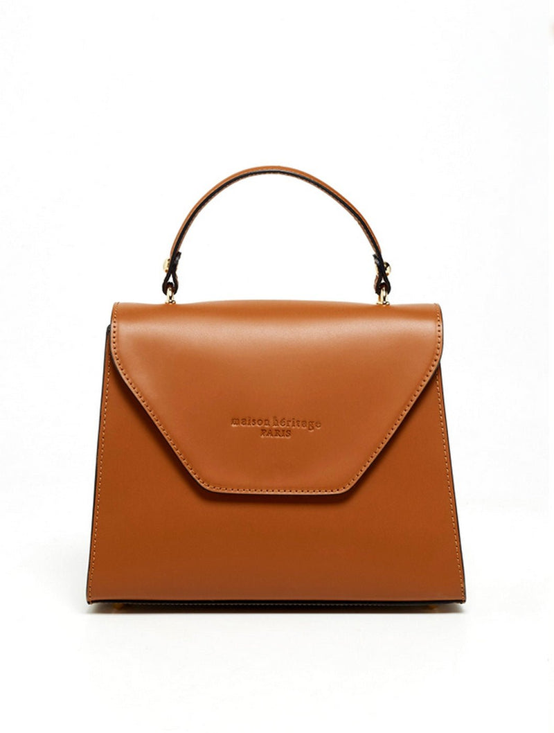 Sac A Main Blu - Camel - Maison Heritage - The Bradery