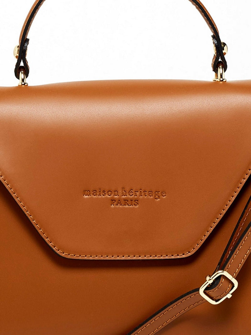 Sac A Main Blu - Camel - Maison Heritage - The Bradery