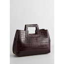 Sac A Main Bordeaux Jane Croco - Maison Heritage - The Bradery