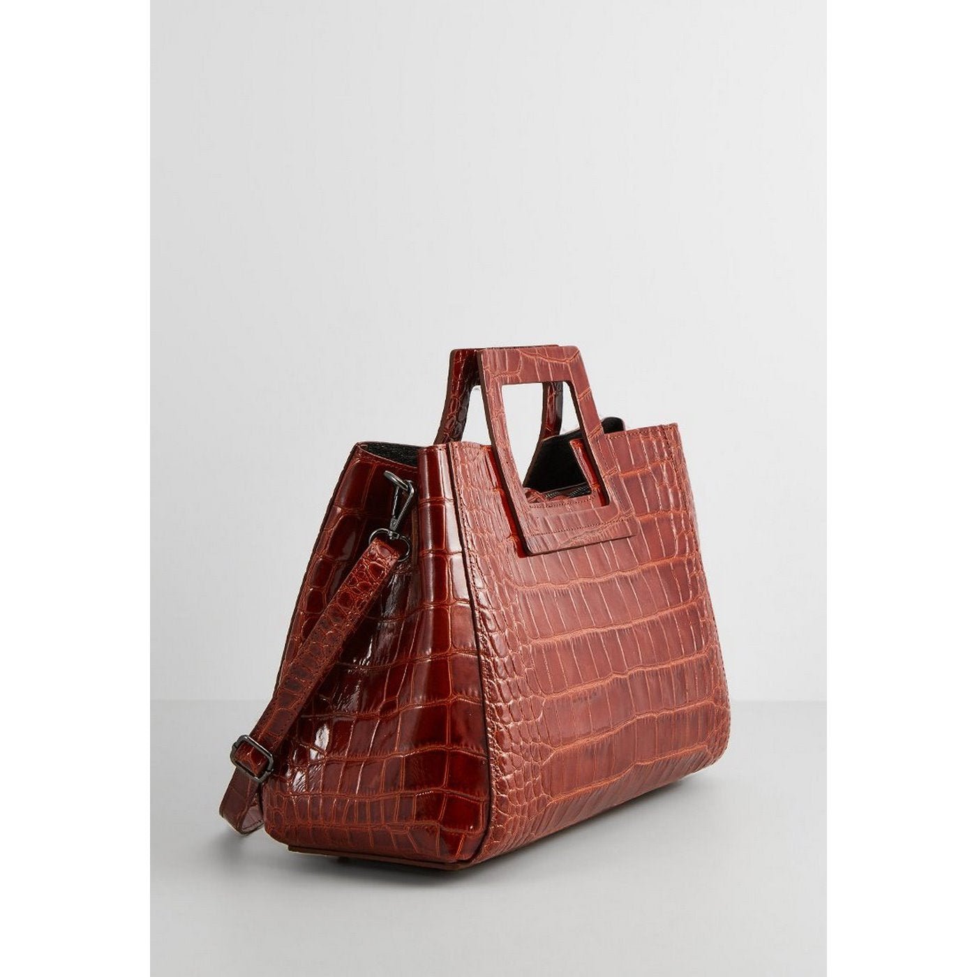 Bolso Camel Jane Croco - Maison Heritage - The Bradery