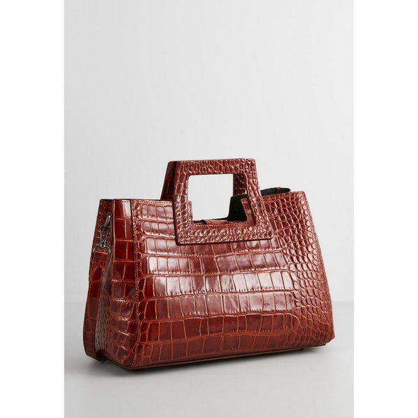 Borsa Jane Croco camel - Maison Heritage - The Bradery