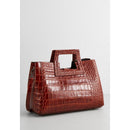 Sac A Main Camel Jane Croco - Maison Heritage - The Bradery