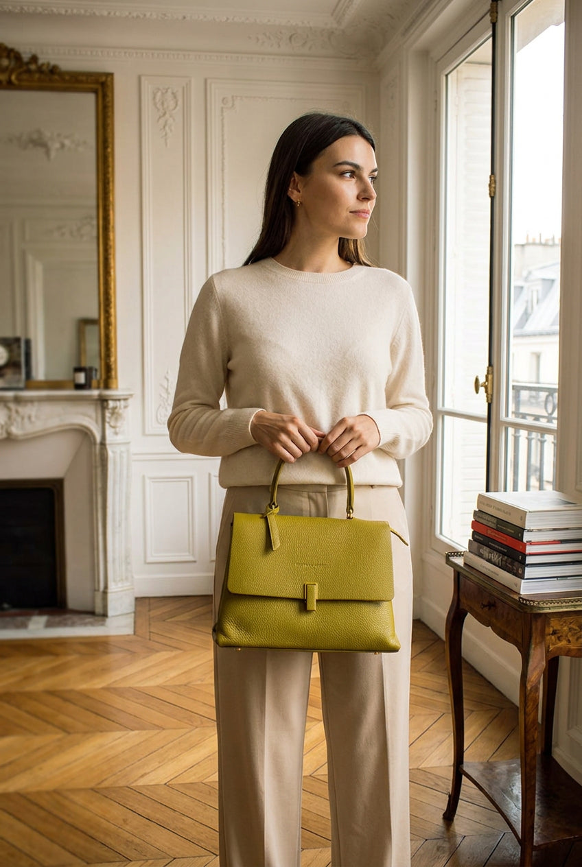 Handtas Eva - Olijfgroen - Christian Laurier - The Bradery
