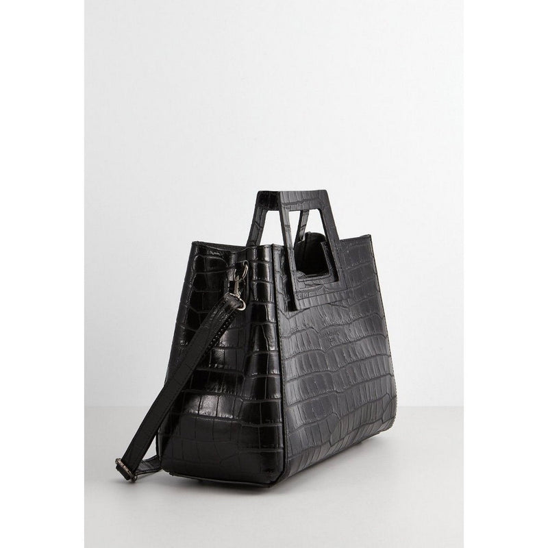 Sac A Main Noir Jane Croco - Maison Heritage - The Bradery