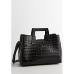 Sac A Main Noir Jane Croco - Maison Heritage - The Bradery