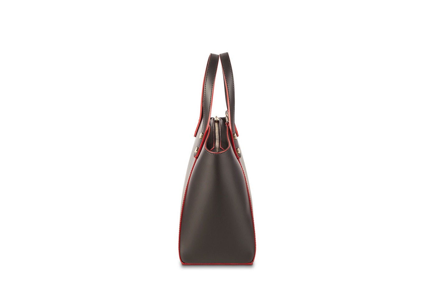 Sac A Main Parl - Noir - Rouge - Maison Heritage - The Bradery