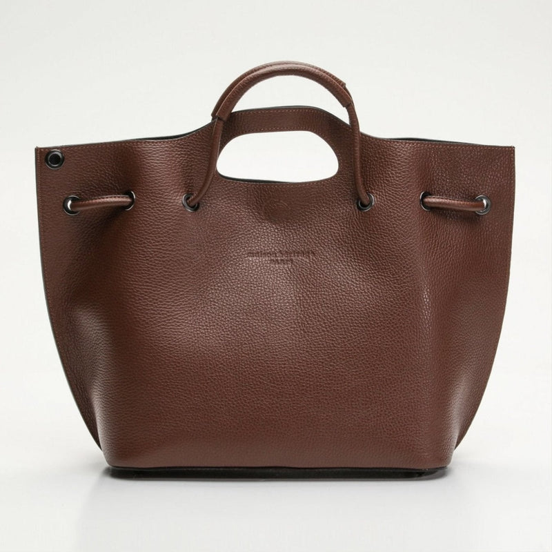 Sac A Main Prun - Marron - Maison Heritage - The Bradery