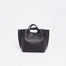 Sac A Main Prun Noir - Femme - Maison Heritage - The Bradery