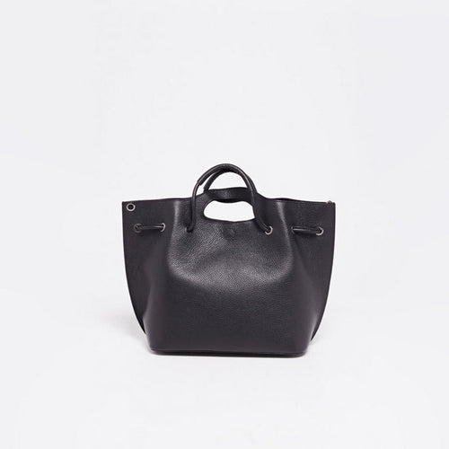 Sac A Main Prun Noir - Femme - Maison Heritage - The Bradery