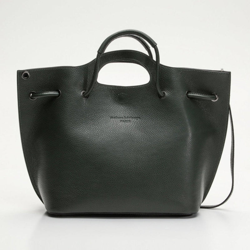 Sac A Main Prun Vert Bouteille - Femme - Maison Heritage - The Bradery