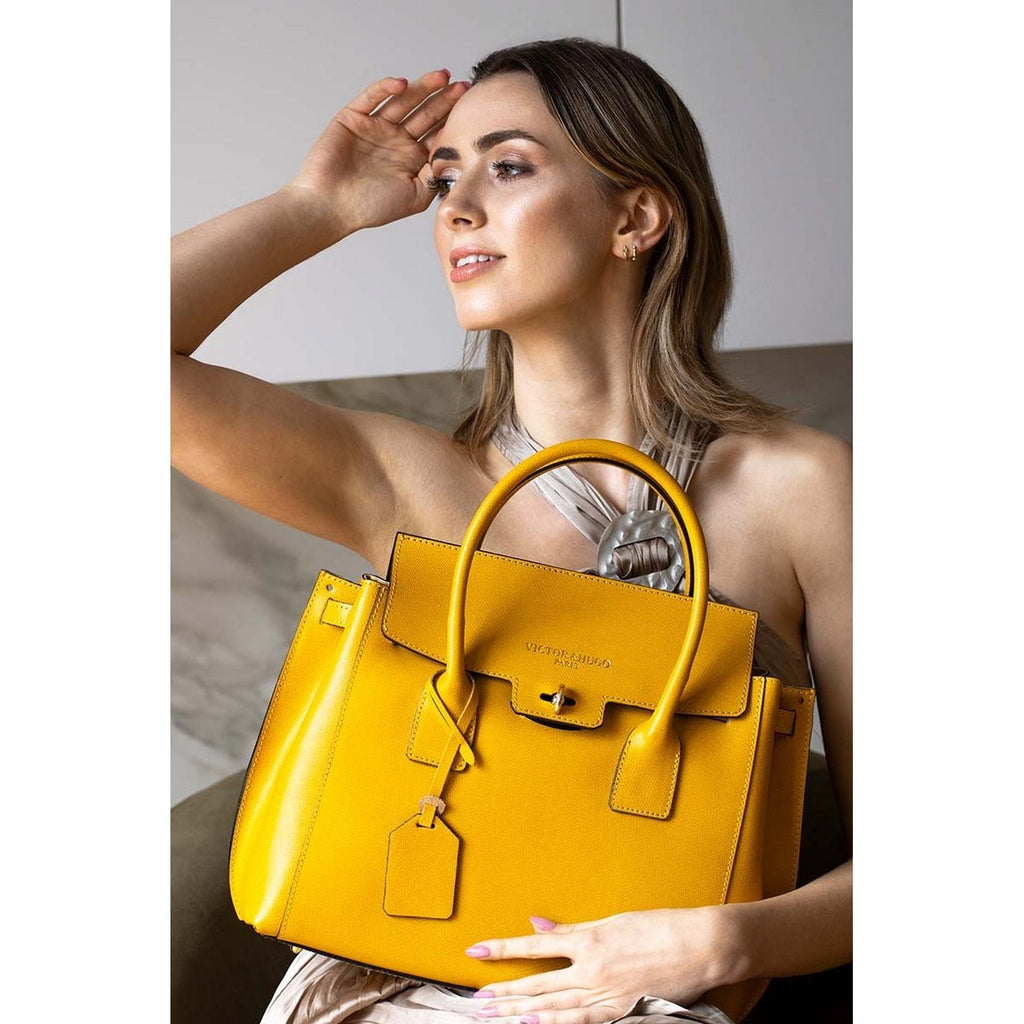 Ville Jane Handbag - Mustard - Victor & Hugo -The Bradery