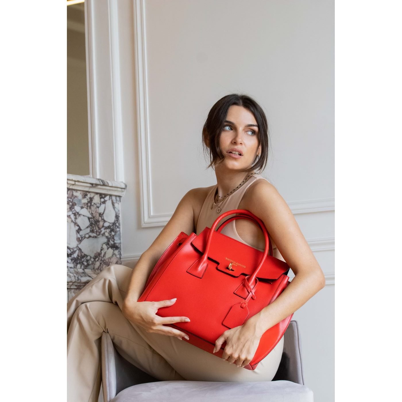 Ville Jane Handbag - Red - Victor & Hugo -The Bradery