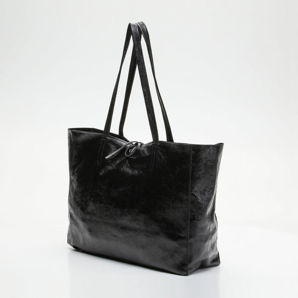 Vog Handbag - Metallic Black - Victor & Hugo - The Bradery