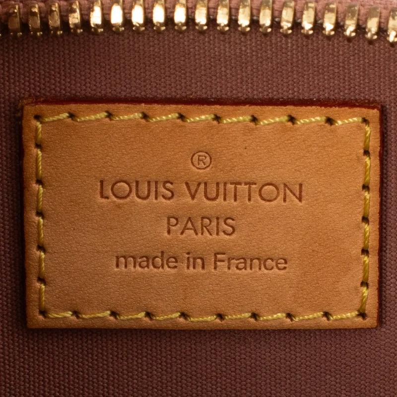 sac de seconde main alma louis vuitton en cuir verni beige  label