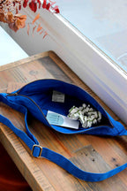 Bauchtasche L Sasha Elektrischtürkis Hindbag2