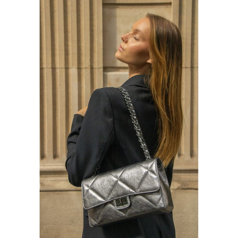 Sac Bandouliere Lena - Argente Fonce - Christian Laurier - The Bradery