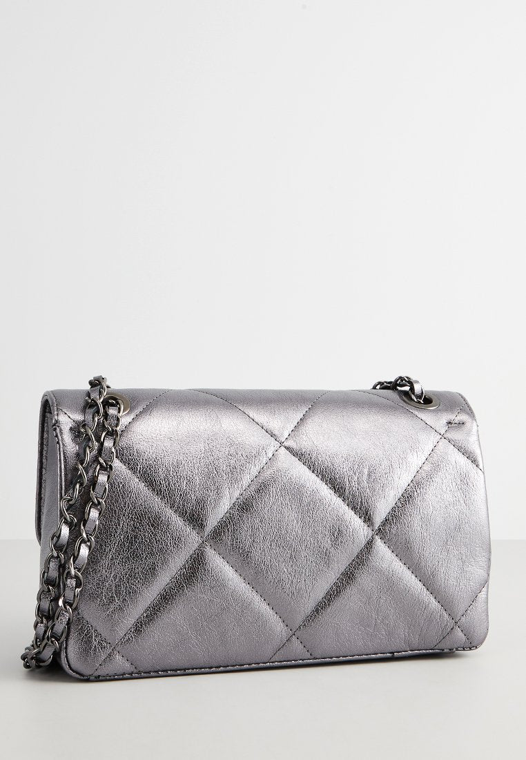 Sac Bandouliere Lena - Argente Fonce - Christian Laurier - The Bradery