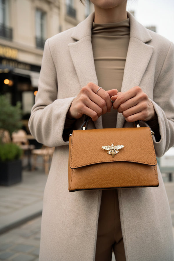 Mathilde Shoulder Bag - Camel - Christian Laurier - The Bradery