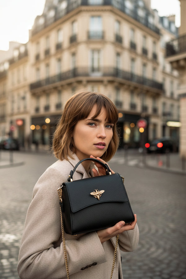 Sac Bandouliere Mathilde - Noir - Christian Laurier - The Bradery
