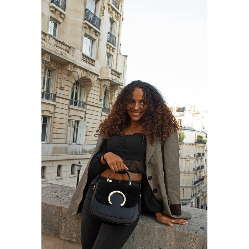 Sac Bandoulière Mina - Noir - Victor & Hugo - The Bradery