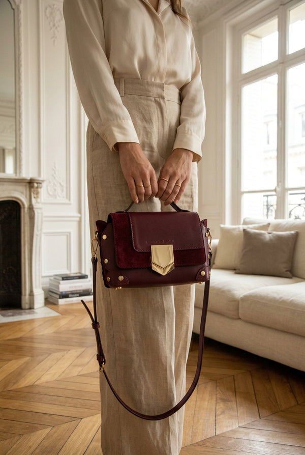 Nan Crossbody Bag - Burgundy - Christian Laurier - The Bradery