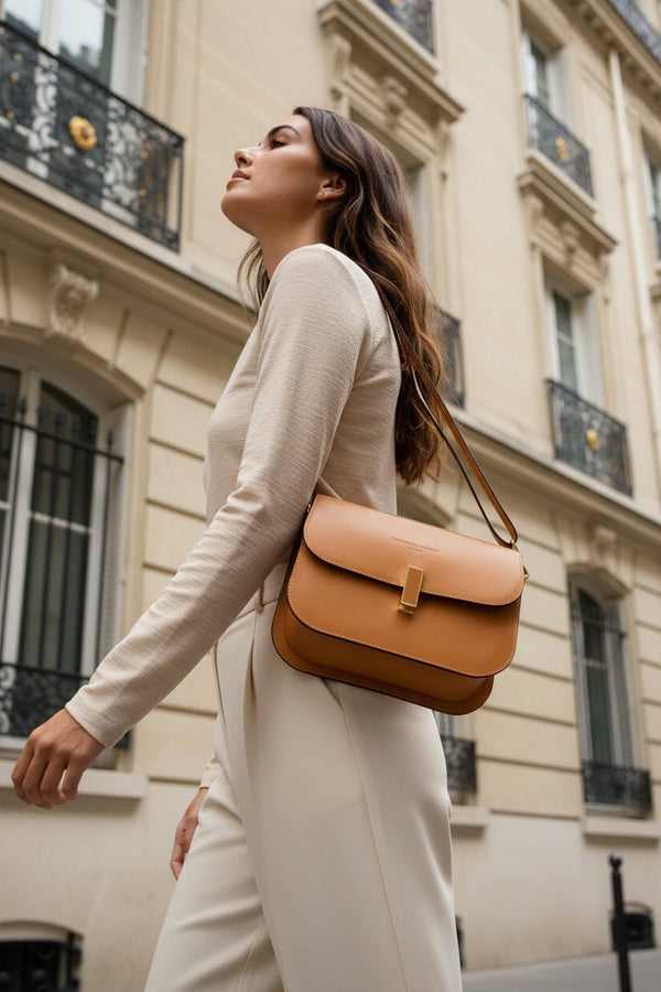 Sac Bandouliere Roma - Camel - Christian Laurier - The Bradery