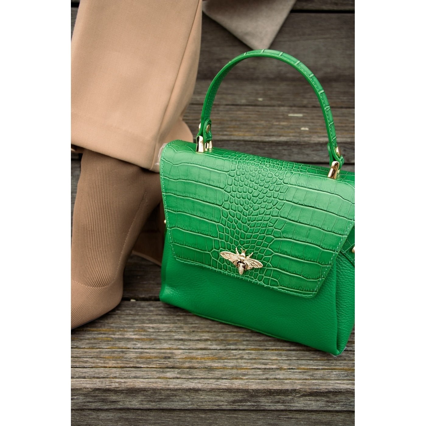 Yasmin Crossbody Bag - Dark Green - Christian Laurier - The Bradery